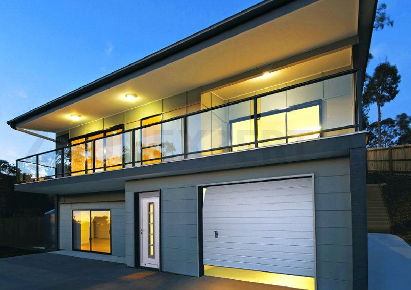 Sektionale Garagentor Komplett UniPro- 3500 x 2250 mm Farbe Woodgrain