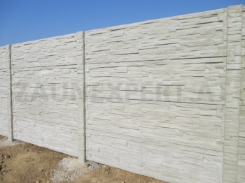Betonzaun Gespaltete Stein 2m
