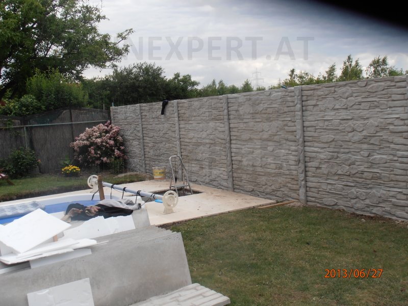 Betonzaun Preise Komplett 20m