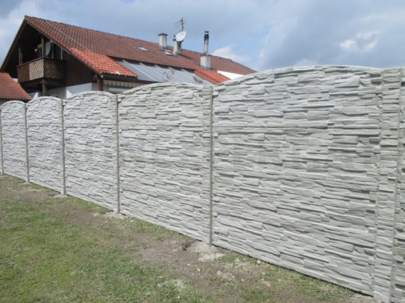 Beton Zaun Betonzaune Betonwand Betonzaun Gunstig Betonplatte