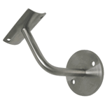 Wandhalterung für Handlauf 42,4 mm, Edelstahl, V2A mit Abdeckrosette