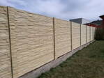 Betonzaun Holzmotiv SET: 20 m  H: 200 cm B: 200 cm AKTION !